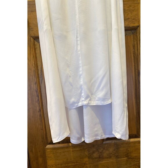 Pure DNKY Womens Loungewear Dress Size Large Color Block Hi Low Hem Semi Sheer - Picture 3 of 11